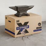 Pack and Move - Lot de 5 Cartons Déménagement X Strong - 60 x 40 x 40 cm - Charge 40 kg - Extrême Résistance - Grande Capacité