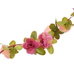vidaXL Guirlandes de fleurs de Noël 6 Pièces rouge rosé 250 cm