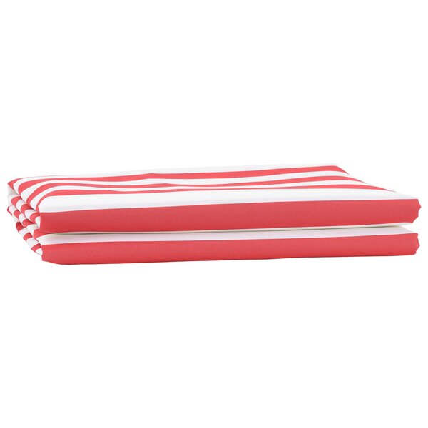 VidaXL Tissu de remplacement de store Rouge et Blanc 10x1.6 m