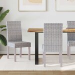 vidaXL Chaise de salle à manger 2 Pièces Blanchiment 45 x 54 x 93 cm