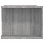 vidaXL Meuble TV avec lumières LED sonoma gris 135x39x30 cm