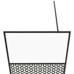 vidaXL Paroi de douche avec verre ESG transparent 90x195 cm Noir