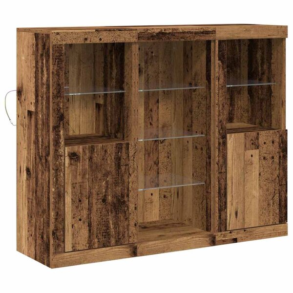 vidaXL Buffet Bois ancien 123 x 37 x 100 cm Bois d'ingénierie