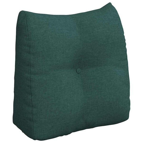 vidaXL Coussin de Dos Vert foncé 45 x 24 x 50 cm tissu