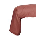 Taie de traversin - 45 x 185 cm uni - Terracotta