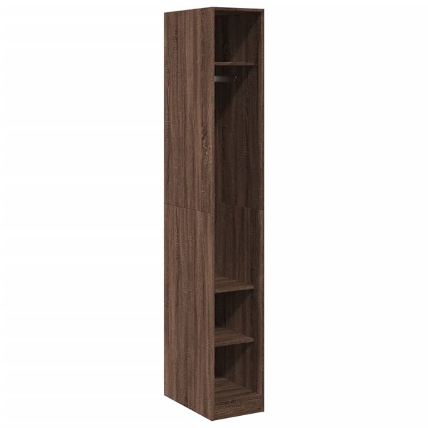 vidaXL Garde-robe chêne marron 30x50x200 cm bois d'ingénierie