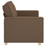 vidaXL Canapé 2 places Marron 120 cm Tissu