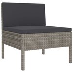 Salon de jardin meuble d'extérieur ensemble de mobilier 3 pièces avec coussins résine tressée gris 02_0015995