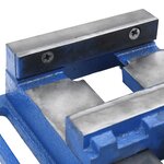 vidaXL Étau pour perceuse à colonne bleu 121 mm fonte