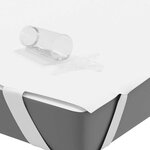 vidaXL Protège-matelas blanc 140x220 cm imperméable