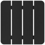 vidaXL Table d'appoint Noir 38 x 38 x 46 cm Polyéthylène