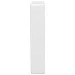 vidaXL Supports d'étagères pour lavabo 2 Pièces blanc trapèze acier