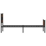 vidaXL Cadre de lit sans matelas chêne marron 100x190 cm