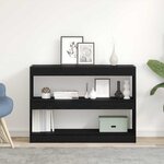 vidaXL Bibliothèque Chêne noir 100 x 30 x 72 cm Bois d'ingénierie