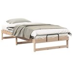 vidaXL Cadre de lit Marron 100 x 210 cm Pin massif