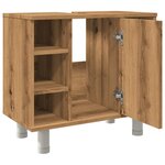 vidaXL Armoire de salle de bain chêne artisanal 60x32x53 5 cm