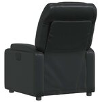 vidaXL Fauteuil inclinable Noir Similicuir