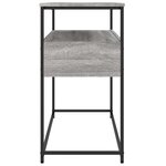 vidaXL Table console sonoma gris 100x40x75 cm bois d'ingénierie
