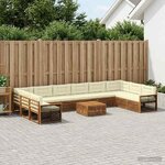vidaXL Ensembles de canapés 11 pc Bois d'Acacia Massif