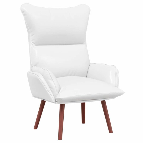 vidaXL Fauteuil relaxant Blanc 69 x 74 x 93 cm Faux cuir