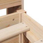 vidaXL Cadre de lit sans matelas 140x200 cm bois massif de pin