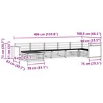 vidaXL Ensemble de canapés d'extérieur 7 pc Naturel