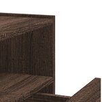 vidaXL Table de chevet murale chêne marron 45x30x35 cm