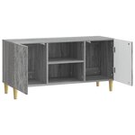 vidaXL Meuble TV 102 x 34 5 x 50 cm Sonoma gris Bois d'ingénierie