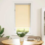 Store enrouleur occultant beige 60 x 120 cm