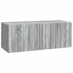 vidaXL Meuble TV mural Sonoma gris 78 5 x 31 x 30 cm Bois d'ingénierie
