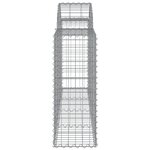 vidaXL Paniers à gabions arqués 10 Pièces 200x30x80/100 cm Fer galvanisé