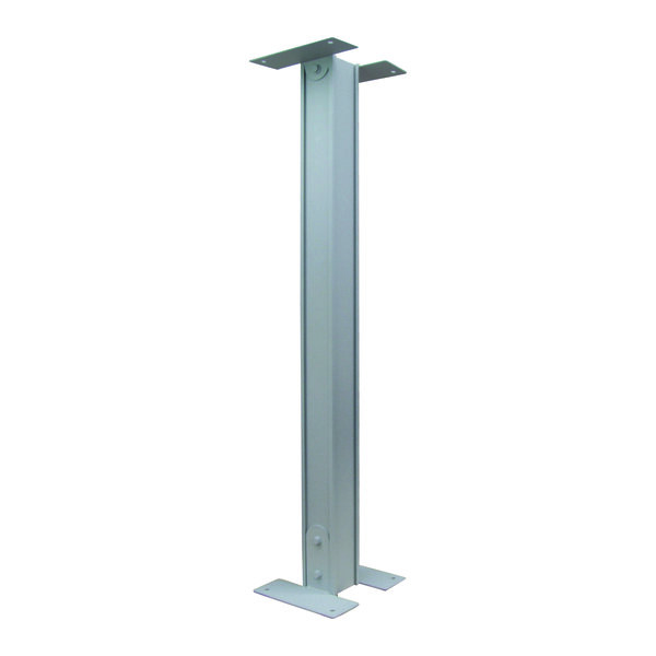 "LE CLAIR"  poteau universel pour boîte aux lettres. Glissières pour lames décoratives Décolame