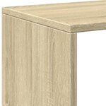 vidaXL Étagère séparatrice de pièce 4 niveaux chêne sonoma
