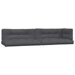 vidaXL Coussins de palette lot de 5 anthracite tissu