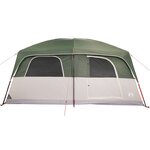 vidaXL Tente de cabine familiale 10 personnes vert imperméable