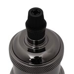 vidaXL Douilles de lampe 2 Pièces noir brillant E27