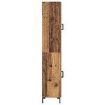 vidaXL Haut Armoire Bois Ancien 34 5 x 34 x 180 cm Bois d'ingénierie