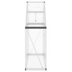 vidaXL Serre avec cadre de base argent 169x58x195 cm aluminium