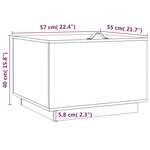 vidaXL Boîtes de rangement et couvercles 3 Pièces Gris Bois massif de pin