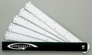Règle de réduction Éventail 10 échelles 15 cm