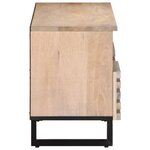 vidaXL Meuble TV 100x34x46 cm bois massif de manguier