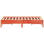 vidaXL Cadre de lit sans matelas cire marron 160x200cm bois pin massif
