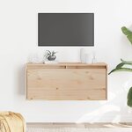 vidaXL Armoire murale 80x30x35 cm Bois de pin massif