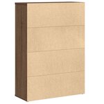 vidaXL Bibliothèque chêne marron 60x24x85 cm bois d'ingénierie