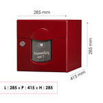 Boîte aux lettres 2 portes soléa rouge 3004 finition brillante
