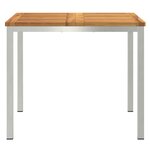 vidaXL Table à manger d'extérieur Marron Bois d'acacia massif