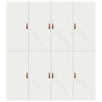 vidaXL Cadre de lit avec rangement avec stockage Blanc 180 x 200 cm