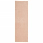 vidaXL Tapis HUARTE à poils courts doux lavable rouge clair 80x250 cm