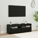 vidaXL Meuble TV 2 Pièces Chêne noir 60 x 35 x 40 cm Bois d'ingénierie
