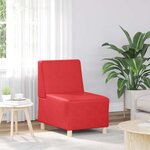 vidaXL Unité de Sofa Modulaire Sans Accoudoirs Rouge 55 x 74 x 82 cm